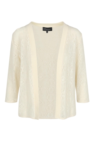 Elvira Casuals Elvira Casuals cardigan mila e3 25-012 Vest 796 ecru