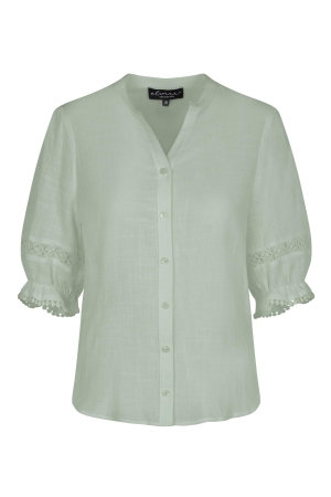 Elvira Casuals Elvira Casuals blouse meave e3 25-013 Blouse 139 pistache