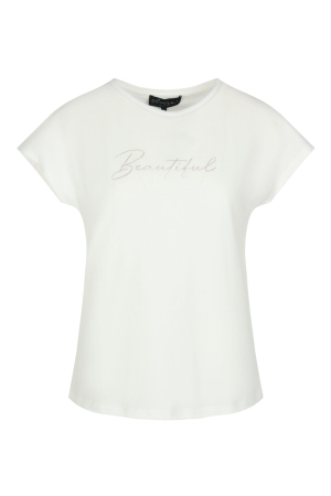 Elvira Casuals Elvira Casuals t-shirt beautiful e3 25-027 Blouse 15 off white