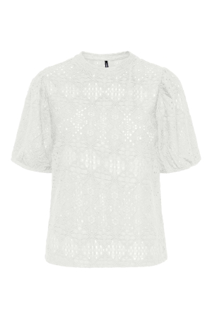 Only Only onlluz s/s puff sleeve top jrs T-shirts cloud dancer