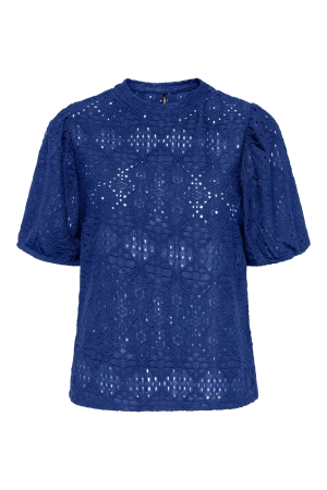 Only Only onlluz s/s puff sleeve top jrs T-shirts mazarine blue