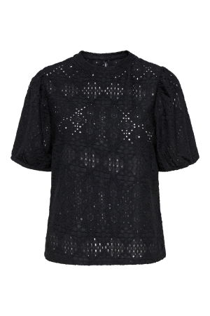 Only Only onlluz s/s puff sleeve top jrs T-shirts black