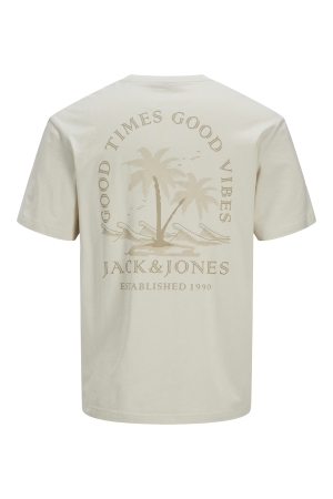 Jack & Jones Jack & Jones jjsummer vibes tee ss crew neck ln T-shirts moonbeam