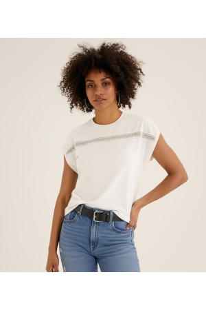 Only Only onlfree life batsleeve o-neck mix topjrs T-shirts cloud dancer