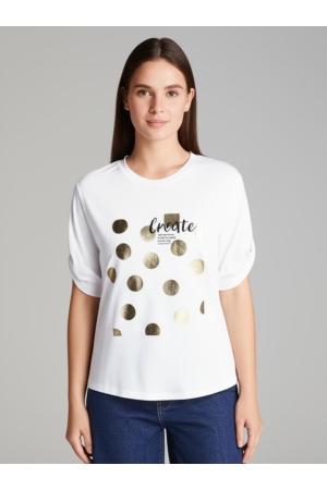 Only Only onlfree life s/s create top box jrs T-shirts bright white create