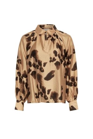 MSCH Copenhagen MSCH Copenhagen mschnilla romina top aop 19463 Blouse iced coffee leo