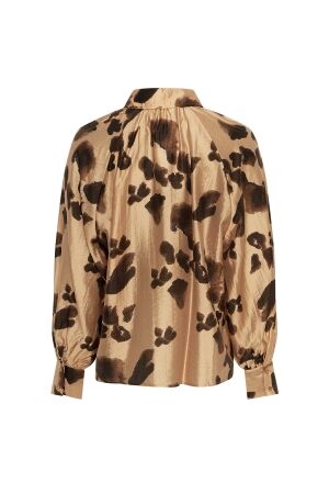 MSCH Copenhagen MSCH Copenhagen mschnilla romina top aop 19463 Blouse iced coffee leo