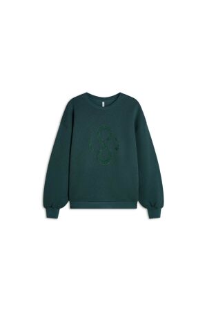 SUMMUM SUMMUM jersey soft sweat 3s5212-30413 Sweater 650 emerald green
