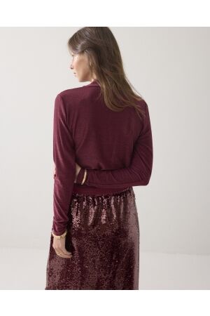 SUMMUM SUMMUM top soft lurex 3s5233-30644 Sweater 558 merlot