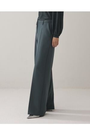 SUMMUM SUMMUM trousers straight foam uni 4s2369-11680 Broek 650 emerald green