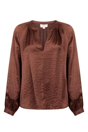 Aaiko Aaiko alanza vis 521 T-shirt Lange mouw 191235 brunette 191235 BRUNETTE
