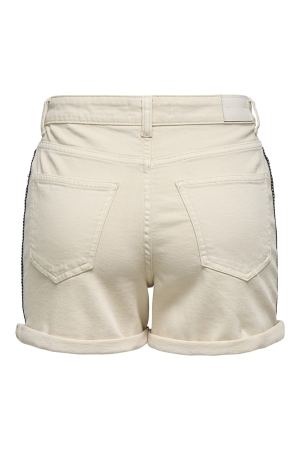 Only Only onljosephine stret emb shorts azg dnm cs Korte broeken ecru emb