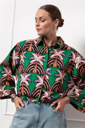 Studio Anneloes Studio Anneloes noleste palm blouse 12850 Blouse 9997 multi color