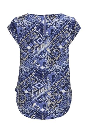 Only Only onlvic s/s aop top noos wvn T-shirts amparo blue cool indie
