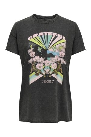 Only Only onllucy life reg s/s top jrs noos T-shirts black grateful