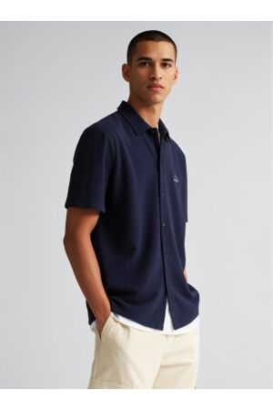  Supply&Co Supply&Co skip waffle sweat shirt ss Blouse 290 navy