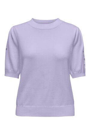 Only Only onlkira 2/4 cut out pullover ex knt Trui korte mouw pastel lilac