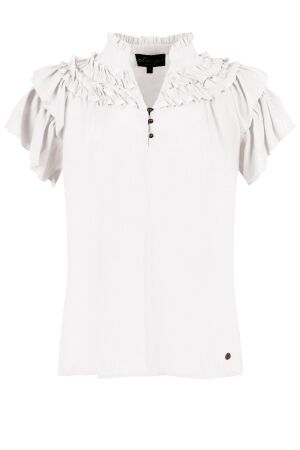 Elvira Casuals Elvira Casuals blouse rose e2 25-002 Blouse 15 off white