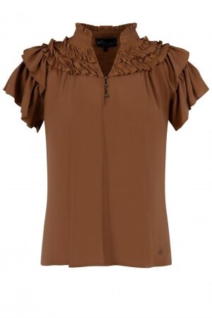 Elvira Casuals Elvira Casuals blouse rose e2 25-002 Blouse 1001 bronzed