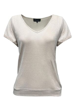 Elvira Casuals Elvira Casuals top sofie e2 25-014 T-shirt Korte mouw 434 gold