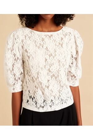 Elvira Casuals Elvira Casuals top sarah e2 25-047 T-shirt Korte mouw 15 off white