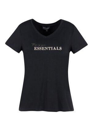 Elvira Casuals Elvira Casuals t-shirt essential e2 25-057 T-shirt Korte mouw 4 black