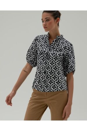 Elvira Casuals Elvira Casuals blouse suus e2 25-064 Blouse 1017 bloom