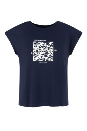 Elvira Casuals Elvira Casuals t-shirt live e2 25-067 T-shirt Korte mouw 100 navy