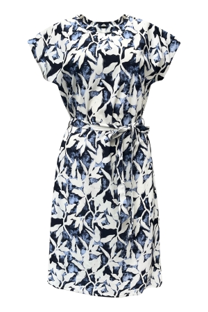 Elvira Casuals Elvira Casuals dress cleo e2 25-069 Jurk 1018 travel leaves