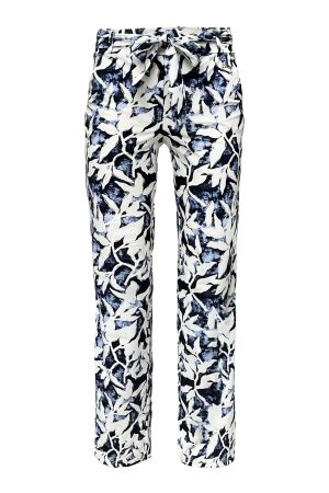 Elvira Casuals Elvira Casuals trouser cleo e2 25-070 Broek 1018 travel leaves