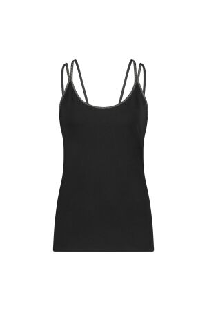 Nukus Nukus carlijn singlet Tops en Singlets 169 black/gold