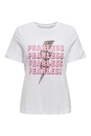 Only Only onlhenny life reg s/s top box cs jrs T-shirts bright white fearless