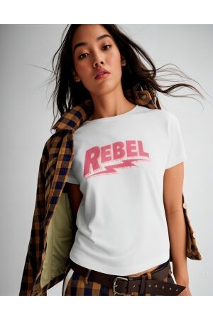 Only Only onlhenny life reg s/s top box cs jrs T-shirts bright white rebel