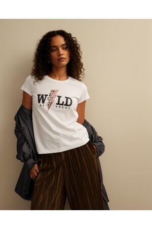 Only Only onlhenny life reg s/s top box cs jrs T-shirts bright white wild