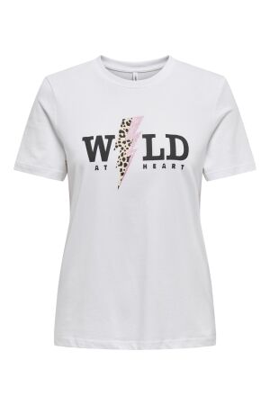 Only Only onlhenny life reg s/s top box cs jrs T-shirts bright white wild