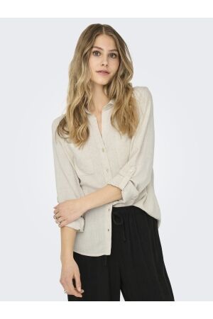 Only Only onlyasmin-siesta ls li bl shirt pnt noos blouse Lange mouw moonbeam