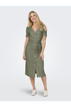 Only Only onlsiesta ss lin bl shirt dress pnt noos Lange Jurken deep lichen green