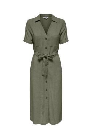 Only Only onlsiesta ss lin bl shirt dress pnt noos Lange Jurken deep lichen green