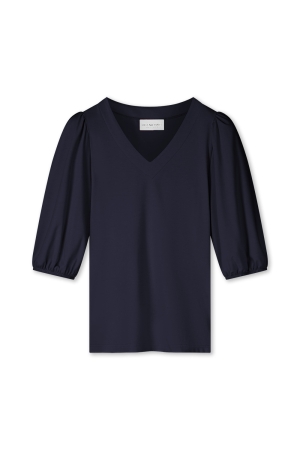 Helena Hart Helena Hart 7664 - top puff soft T-shirt Korte mouw marine