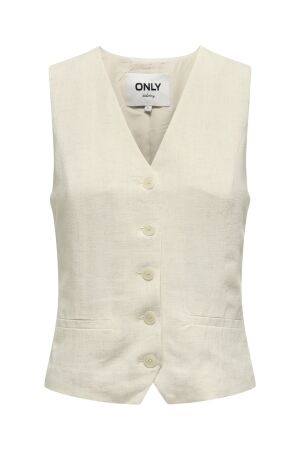 Only Only onliris-siesta s/l linen bl vest tlr Gilets moonbeam