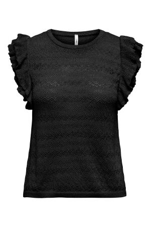Only Only onlaga sl glitter o-neck top knt 15344402 black