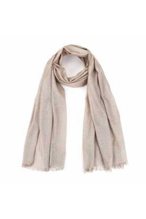 Sunset Sunset klassieke lurex sjaal - voorjaar - zomer - zacht Sjaals cream