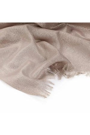 Sunset Sunset klassieke lurex sjaal - voorjaar - zomer - zacht Sjaals cream