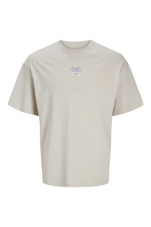 Jack & Jones Jack & Jones jjeames tee ss crew neck Print T-shirts moonbeam