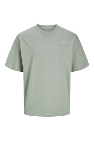 Jack & Jones Jack & Jones jjeames tee ss crew neck Print T-shirts iceberg green