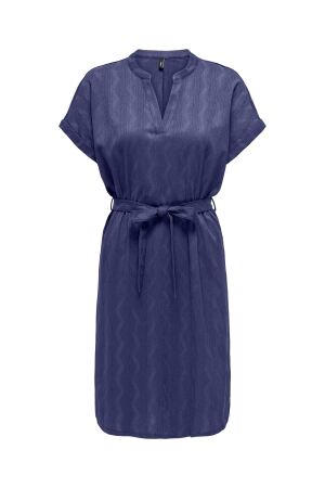 Only Only onldia s/s v-neck dress cs jrs Zomerjurkjes skipper blue