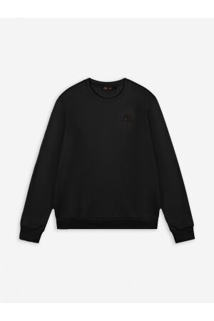 AB Lifestyle AB Lifestyle basic crewneck ab.ss25003 Trui jet black
