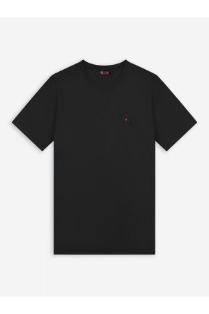 AB Lifestyle AB Lifestyle basic tee slim-fit ab.ss25006 Basic T-shirts jet black