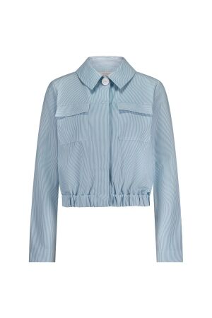 Studio Anneloes Studio Anneloes geertje stripe jacket 12902 Jackets 1160 off white/midblue