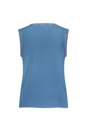 Studio Anneloes Studio Anneloes sachana sequins top 12936 Tops en Singlets 6000 mid blue